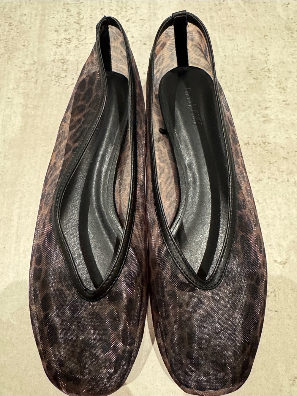 Old Navy Brown Leopard-Print Slip-On Flats